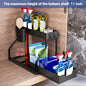 Space Saving 2 Tier under Sink Organizer,Pull Out Storage Box Durable Large Capacity Kitchen Bathroom Essential Drawer Organizer