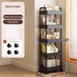 Multifunctional Storage Cart with Open Shelves Living Space Book Display Suitable for Kitchen Bedroom Storage Decor Organizer